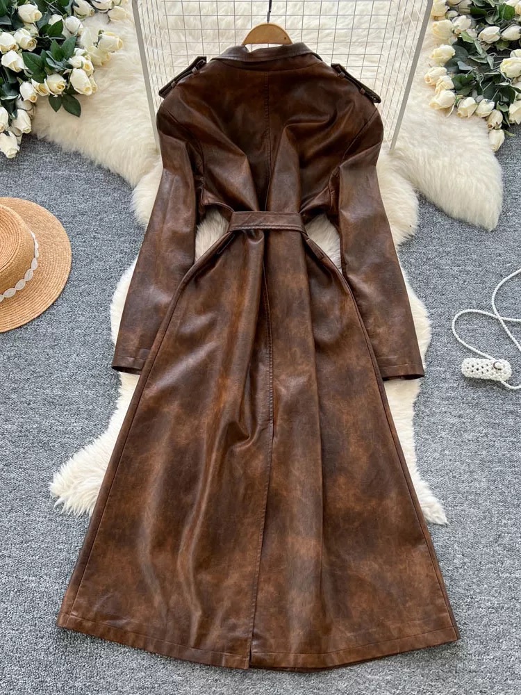 Ahead of you leather coat COA178 images